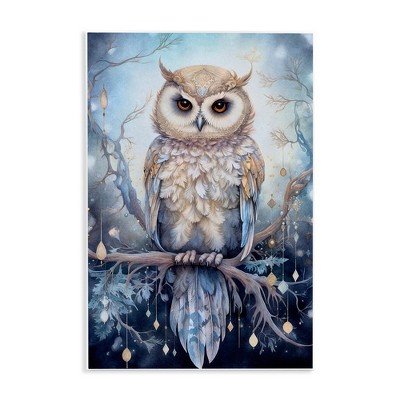 Stupell Industries Owl on Twinkling Branch, 10" x 15"
