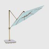 11' DuraSeason Fabric™ Offset Patio Umbrella - Light Wood Pole - Threshold™ - image 2 of 4