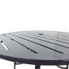 Courtyard Casual Santa Fe 5 pc  48" Round Dining Set with Wicker Spring   Includes one Round table and 4 Wicker Spring Chairs - 3 of 4