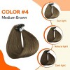 Jessie's Wig 10-24 Inch U Tip Hair Extensions Human Hair For Women Thin Hair Straight #4 medium brown 50S/Pack - 3 of 4