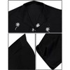 LA LEELA Men's Hawaiian Shirt Fashion Button Down Short Sleeves Holidays Aloha Party Casual Tops Summer Beaches Shirts for Mens - 3 of 4