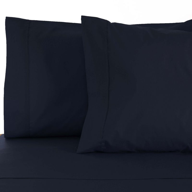 530 Thread Count Solid 2 Piece Cotton Luxury Premium Pillowcase Set by Blue Nile Mills, 1 of 5