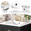 KTMBDW Bathroom Vanity, Bathroom Vanity with Sink, Farmhouse Wood Fixture Stand Pedestal Bathroom Cabinet with Drawer, Easy Assembly - 4 of 4