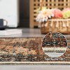 Acekool Vintage Oriental Machine Washable Area Rug, Soft Low Pile Non-Slip Accent Carpet, Stain Resistant for Living Room, Hallway, Laundry - 4 of 4