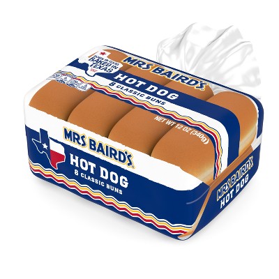 Mrs. Baird's Hot Dog Buns - 12oz/8ct