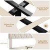 Twin Bed Frame, Twin Size Upholstered Bed Frame, Twin Size Heavy-Duty Platform Bed Frame - 3 of 4