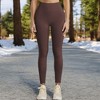 Anna-Kaci Active Women's High Waist Ribbed Leggings with Seamless Fit - 3 of 4