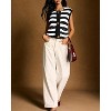 Women's Summer Fall Stripes Cropped Knit Sweater Cardigan Casual Button Down Sleeveless Crochet Sweater Vest Tops with Pockets - 3 of 4