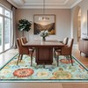 Floral Washable Area Rug: Large Living Room Area Rug - 3 of 4