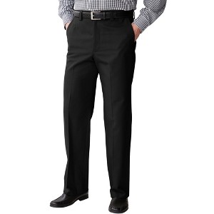 KingSize Men's Big & Tall Relaxed Fit Wrinkle-Free Full Elastic Plain Front Pants - 1 of 4
