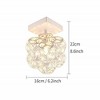 Maxax 7" Compact Elegant Crystal Flush Mount, Small Glam Fixture for Bedroom/Entryway/Powder Room - 4 of 4