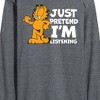 Men's - Garfield - Pretend I'm Listening Long Sleeve Graphic T-Shirt - 2 of 4