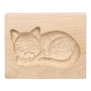 Unique Bargains Wooden 3D Carved Smooth Vintage Baking Cookie Biscuit Mould - 1 of 4
