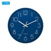 Unique Bargains Non Ticking 3D Numbers Round Silent Modern Wall Clock 1 Pc - 3 of 4