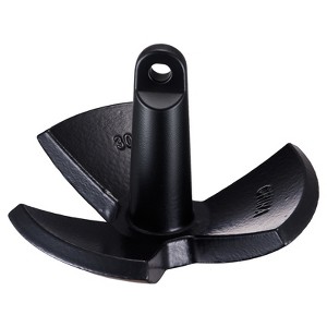 VEVOR River Anchor, 30 LBS Boat Anchor Cast Iron Black Vinyl-Coated, Marine Grade Mushroom Anchor for Boats Up To 30 ft - 1 of 4