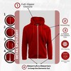 Galaxy By Harvic Boy's Slim Fit Fleece Lined Zip Up Hoodie - 3 of 4
