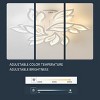 Modern LED Flush Mount Ceiling Light, White Petal Flower Design Fixture for Bedroom Living Room Hallway - 4 of 4