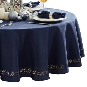Elrene Snowflake Laser Cut Tablecloth - Elrene Home Fashions - 1 of 3