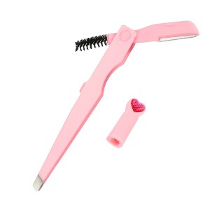 Unique Bargains Stainless Steel Portable 3 in1 Eyebrow Shaping Tool 1 Pc - 1 of 4