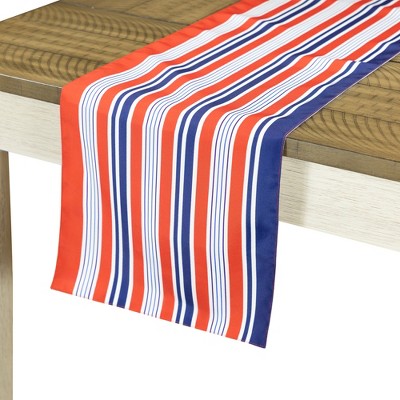 71" Red, White, and Blue Patriotic Polyester Table Runner