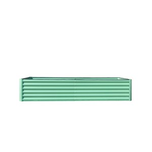 Gulches Silver Galvanized Raised Planter, 6x3x1ft - Ideal Outdoor Garden Bed for Fruits, Veggies and Flowers - 1 of 4