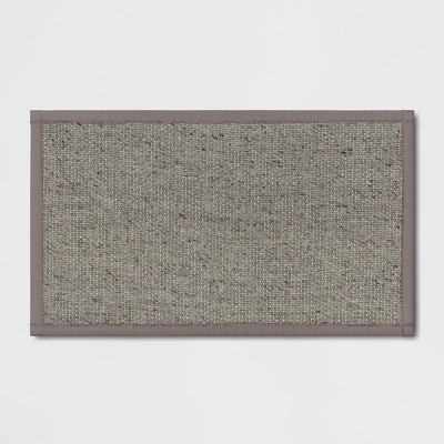 34 X 20 Textured Pet Kitchen Rug Gray