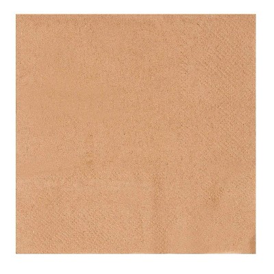 Juvale 500-Pack Disposable Kraft Paper Cocktail Napkins 5" Brown Party Supplies