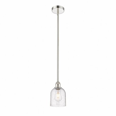 Bella - 1 Light Stem Hung Mini Pendant In Industrial Style-9 Inches Tall and 5.5 Inches Wide