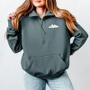 Simply Sage Market Hike More Worry Less Mountains Quarter Zip Fleece - 2 of 3