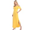 Women's Cold Shoulder Lexi Maxi Dress with Pockets - White Mark - 4 of 4