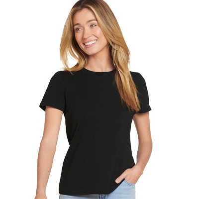 Jockey Women's Cotton Stretch Tee S Black : Target