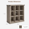 COZONY 37.4" 9 Cube Storage Organizer Bookshelf, Farmhouse 3-Tier Horizontal Bookcase for Living Room and Entryway - 2 of 4