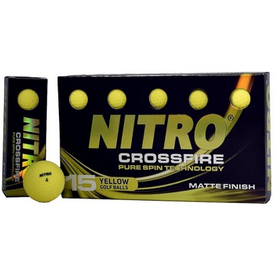 Nitro Crossfire Matte Golf Balls [15-Ball]