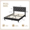 Garvee Upholstered Bed, Heavy-Duty Platform w/Wood Slats, No Box Spring/Noise-Free/Easy Assembly - 2 of 4