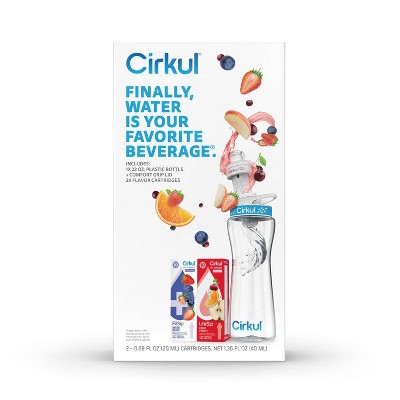 Cirkul 22 oz Blue Plastic Sports Water Bottle Kit