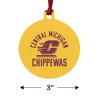 Central Michigan University Chippewas Aluminum Holiday Christmas Tree Ornament - 3 of 4