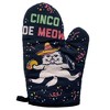 Cinco De Meow Oven Mitt Funny Taco Cat Mexican Cerveza Kitchen Glove - Crazy Dog Bakeware - 2 of 4