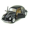KiNSMART 1967 Volkswagen Beetle 1:24 Scale 6Inch Die Cast Metal Model Toy Car Black - 3 of 3