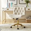 Nigel Modern Flannel Office Chair with Tilt and Adjustable Height Mecha|HULALA HOME - 2 of 4