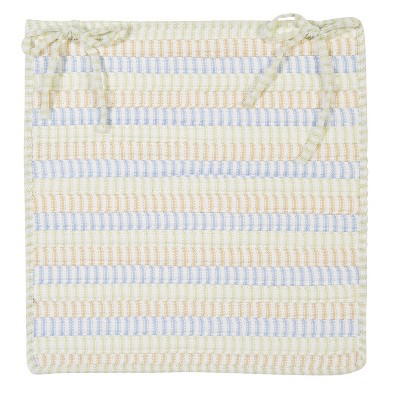 Colonial Mills Ticking Stripe Rect - Starlight Chair Pad Set (4)