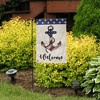 American Anchor Summer Burlap Garden Flag Welcome Patriotic 18" x 12.5" Briarwood Lane - 4 of 4