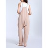 Women's Sleeveless Relaxed Fit Maternity Jumpsuit | Motherhood Maternity - 2 of 4