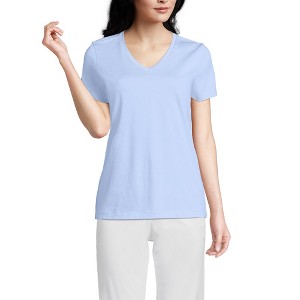 Lands' End Women's Relaxed Supima Cotton T-Shirt - 1 of 3