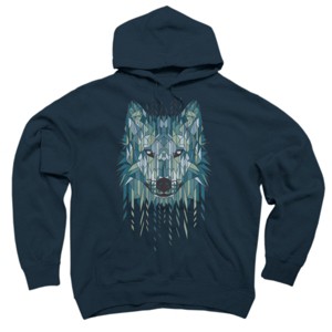Adult Design By Humans Geometric Wolf By jun087 Pullover Hoodie - 1 of 3