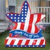 Collections Etc 6-Foot Happy 4th of July Patriotic Star Outdoor Inflatable Decoration 62 X 26 X 72 - 2 of 2