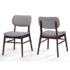 CAVINAS Dining Chairs Kitchen Chairs Set of 2 Modern Kitchen Island Chairs, Wooden Frame Chairs with Footrest for  Kitchen - 4 of 4