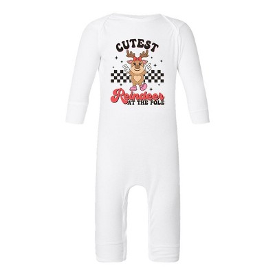 The Juniper Shop Cutest Reindeer At The Pole Baby Romper