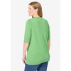 Woman Within Plus Size Lightweight Short Sleeve V-Neck Cardigan - 3 of 4