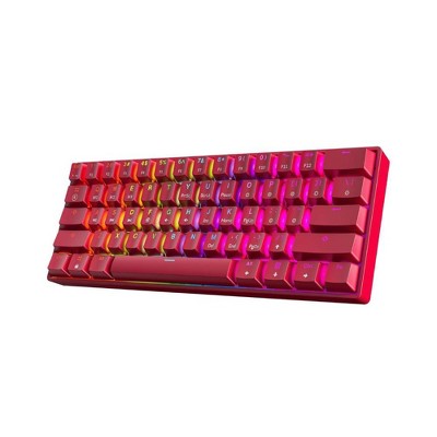 Evo Bytes Hotswap 61-Key Cherry Red Gaming Keyboard