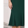 INSPIRE CHIC Women's High Waist Ruffle Hem Midi Length Mermaid Skirt - 4 of 4